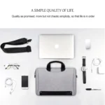 DJ08 Oxford Cloth Waterproof Wear-resistant Laptop Bag for 14.1 inch Laptops, with Concealed Handle & Luggage Tie Rod & Adjustable Shoulder Strap - Image 9