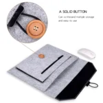 ND06 Multi-purpose Felt Button Laptop Inner Bag for 12.5 inch Laptop - Image 6