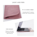PU01S PU Leather Horizontal Invisible Magnetic Buckle Laptop Inner Bag for 15.4 inch laptops, with Small Bag - Image 11