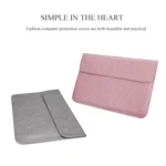 PU01S PU Leather Horizontal Invisible Magnetic Buckle Laptop Inner Bag for 15.4 inch laptops, with Small Bag - Image 4