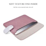 PU01S PU Leather Horizontal Invisible Magnetic Buckle Laptop Inner Bag for 15.4 inch laptops, with Small Bag - Image 7