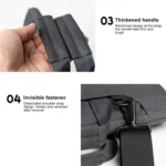 POFOKO A520 Series 14-15.4 inch Multi-functional Laptop Handbag with Trolley Case Belt - Image 7