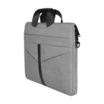 14.1 inch Breathable Wear-resistant Fashion Business Shoulder Handheld Zipper Laptop Bag with Shoulder Strap - Image 3