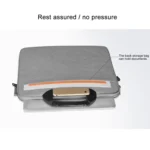 14.1 inch Breathable Wear-resistant Fashion Business Shoulder Handheld Zipper Laptop Bag with Shoulder Strap - Image 6