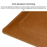 Universal Genuine Leather Business Zipper Laptop Tablet Bag For 13 inch and Below - Image 5