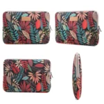 Lisen 7.0 inch Sleeve Case Colorful Leaves Zipper Briefcase Carrying Bag - Image 6