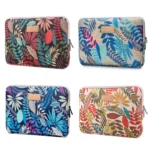 Lisen 8.3 inch Sleeve Case Colorful Leaves Zipper Briefcase Carrying Bag - Image 5