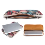 Lisen 8.3 inch Sleeve Case Colorful Leaves Zipper Briefcase Carrying Bag - Image 2