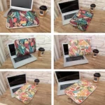 Lisen 8.3 inch Sleeve Case Colorful Leaves Zipper Briefcase Carrying Bag - Image 4