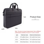 DJ03 Waterproof Anti-scratch Anti-theft One-shoulder Handbag for 15.6 inch Laptops, with Suitcase Belt - Image 11