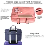 DJ03 Waterproof Anti-scratch Anti-theft One-shoulder Handbag for 15.6 inch Laptops, with Suitcase Belt - Image 7