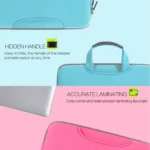 12 inch Portable Air Permeable Handheld Sleeve Bag for MacBook, Lenovo and other Laptops, Size:32x21x2cm - Image 4