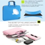 12 inch Portable Air Permeable Handheld Sleeve Bag for MacBook, Lenovo and other Laptops, Size:32x21x2cm - Image 5