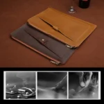 Universal Genuine Leather Business Zipper Laptop Tablet Bag For 15.4 inch and Below - Image 7