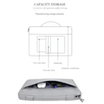 Oxford Cloth Waterproof Laptop Handbag for 15.6 inch Laptops, with Trunk Trolley Strap - Image 8