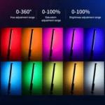 Ulanzi VL119 RGB Type-C Handheld LED Video Stick Light Wand Light - Image 3