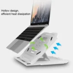 T3 Multi-function Hollow Design Cooling Bracket with 10-Level Adjustable Angle for Notebook,  MacBook, iPad, Mobile Phones - Image 6