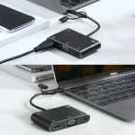 3 in 1 8 Pin + Micro USB + Type-C to AV + HDMI + VGA 15 Pin HD Screen Player Adapter Converter with Audio - Image 11