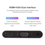 3 in 1 8 Pin + Micro USB + Type-C to AV + HDMI + VGA 15 Pin HD Screen Player Adapter Converter with Audio - Image 8