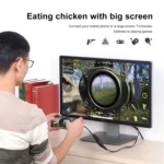 3 in 1 8 Pin + Micro USB + Type-C to AV + HDMI + VGA 15 Pin HD Screen Player Adapter Converter with Audio - Image 9