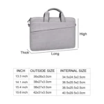 ST03S 13.3 inch Double Side Pockets Wearable Oxford Cloth Soft Handle Portable Laptop Tablet Bag - Image 7