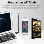 600Mbps 2.4GHz + 5Hz AC Dual Band USB WIFI Adapter with Antenna - Image 8