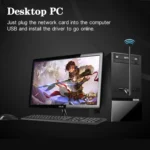 600Mbps 2.4GHz + 5Hz AC Dual Band USB WIFI Adapter with Antenna - Image 10