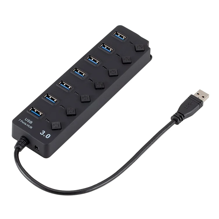 MBC6613_1.webp 7 Ports USB 3.0 High Speed Multi Hub Expansion with Switch for PC & Laptop - Image 2