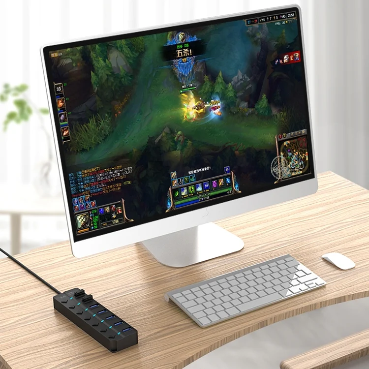 MBC6613_10.webp 7 Ports USB 3.0 High Speed Multi Hub Expansion with Switch for PC & Laptop - Image 11