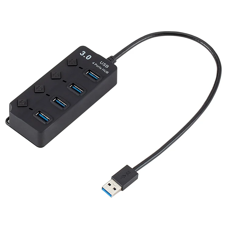 MBC6614_1.webp 4 Ports USB 3.0 Hi Speed Multi Hub Expansion with Switch for PC & Laptop - Image 2