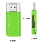 V30 / V60 / V90 USB3.1 Multifunction Card Reader Support SD / TF Card - Image 2