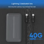 Blueendless M.2 NVME Thunderbolt 3 Solid State Mobile Hard Disk Box Hard Disk Drive - Image 4