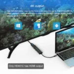 Blueendless 4 In 1 Multi-function Type-C / USB-C to HDMI + PD + Dual USB 3.0 HUB Expansion Dock - Image 11