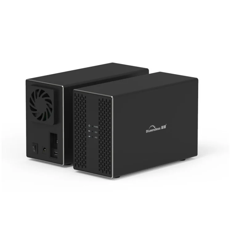 MC3273US_1.webp Blueendless Type-C / USB-C Interface 3.5 inch 2 Bay RAID Combination Array HDD External Enclosure - Image 2