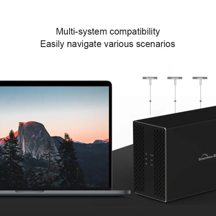 MC3273US_11.webp Blueendless Type-C / USB-C Interface 3.5 inch 2 Bay RAID Combination Array HDD External Enclosure - Image 12