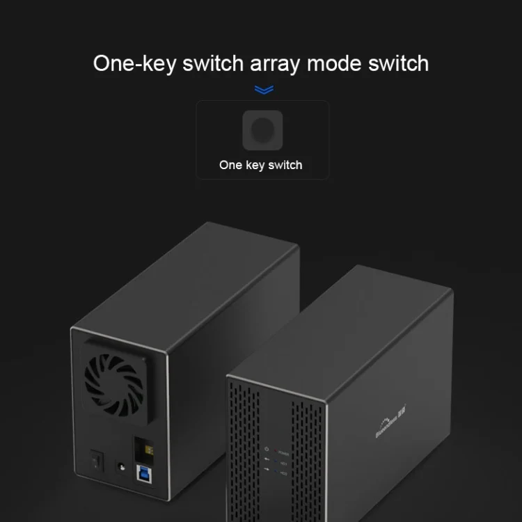 MC3273US_8.webp Blueendless Type-C / USB-C Interface 3.5 inch 2 Bay RAID Combination Array HDD External Enclosure - Image 9