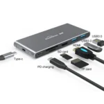Blueendless 6 In 1 Multi-function Type-C / USB-C HUB Expansion Dock M.2 NGFF Solid State Drive - Image 3