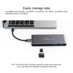 Blueendless 6 In 1 Multi-function Type-C / USB-C HUB Expansion Dock M.2 NGFF Solid State Drive - Image 5