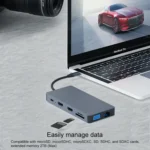 Blueendless 12 In 1 Multi-function Type-C / USB-C HUB Expansion Dock - Image 12