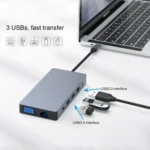 Blueendless 12 In 1 Multi-function Type-C / USB-C HUB Expansion Dock - Image 10
