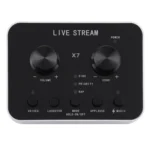 X7 Live Broadcast Audio USB Headset Microphone Webcast Entertainment Streamer Sound Card for Phone, Computer PC - Image 2