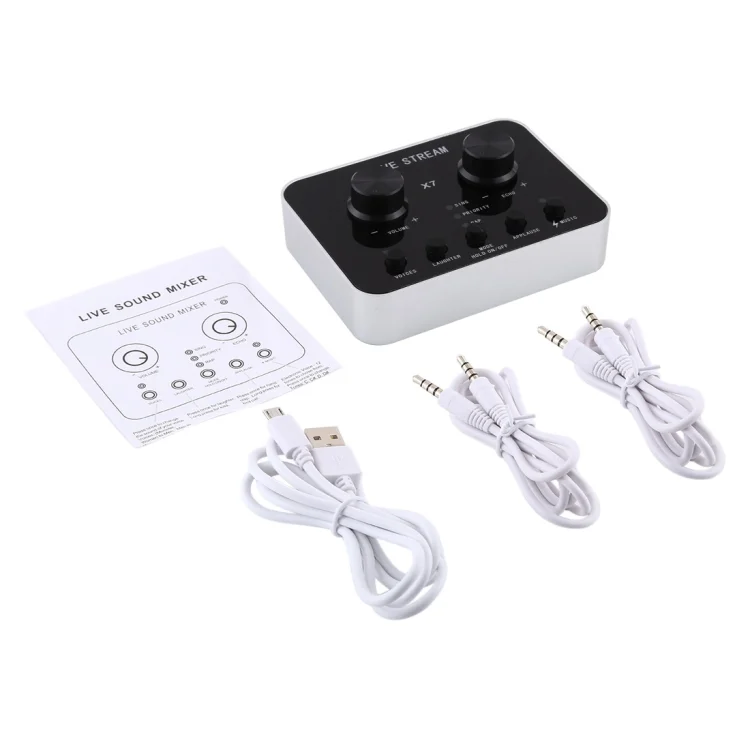 MCP7589_5.webp X7 Live Broadcast Audio USB Headset Microphone Webcast Entertainment Streamer Sound Card for Phone, Computer PC - Image 6