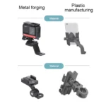 RUIGPRO Motorcycle Handlebar Alloy Phone Bracket for GoPro/ Insta360/DJI OSMO Sport Camera - Image 3