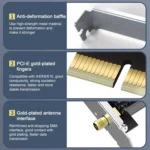 COMFAST CF-AX181 PRO 3000Mbps Tri-band + Bluetooth 5.2 Wireless WiFi6E PCI-E Network Card with Heat Sink - Image 3