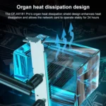 COMFAST CF-AX181 PRO 3000Mbps Tri-band + Bluetooth 5.2 Wireless WiFi6E PCI-E Network Card with Heat Sink - Image 6