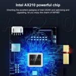 COMFAST CF-AX210 PRO 5374Mbps Tri-band + Bluetooth 5.2 Wireless WiFi6E PCI-E Network Card with Heat Sink - Image 4