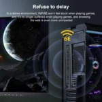 COMFAST CF-AX210 PRO 5374Mbps Tri-band + Bluetooth 5.2 Wireless WiFi6E PCI-E Network Card with Heat Sink - Image 7