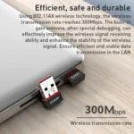 EDUP EP-AX300 300Mbps WiFi6 USB Free Drive Network Adapter - Image 7