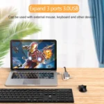 USB-C / Type-C to Fast Ethernet RJ45 & 3 x USB 3.0 Adapter Converter HUB - Image 9