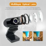 ESCAM PVR006 HD 1080P USB2.0 HD Webcam with Microphone for PC - Image 8